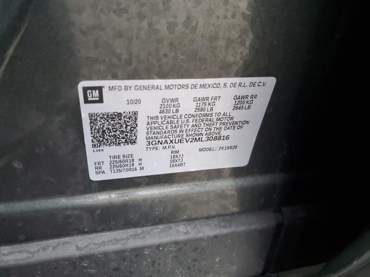 CHEVROLET EQUINOX LT