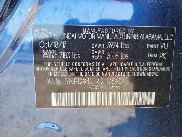 2018 HYUNDAI ELANTRA SE - 5NPD84LF6JH286541