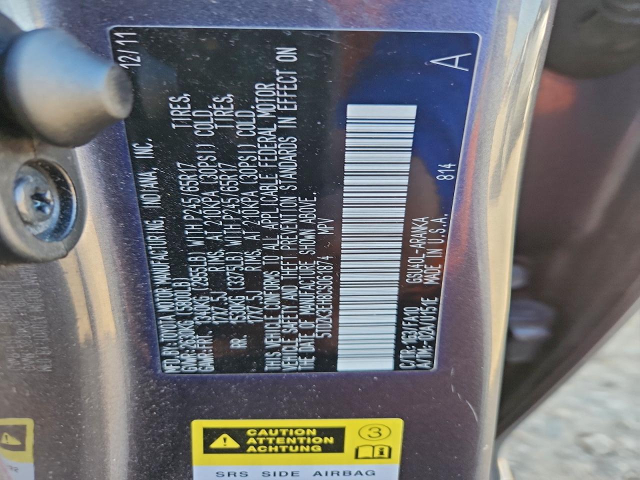 TOYOTA HIGHLANDER BASE