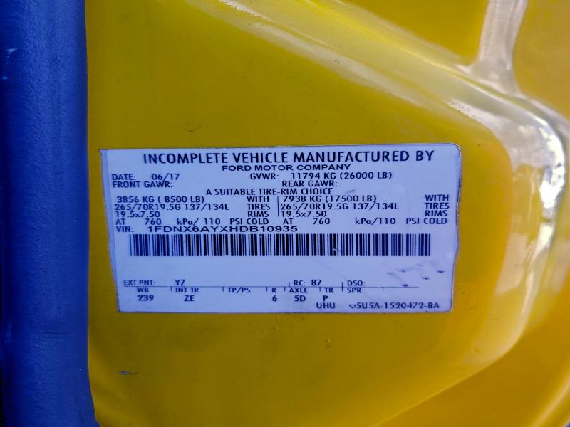 2017 FORD F650 SUPER #3296896814