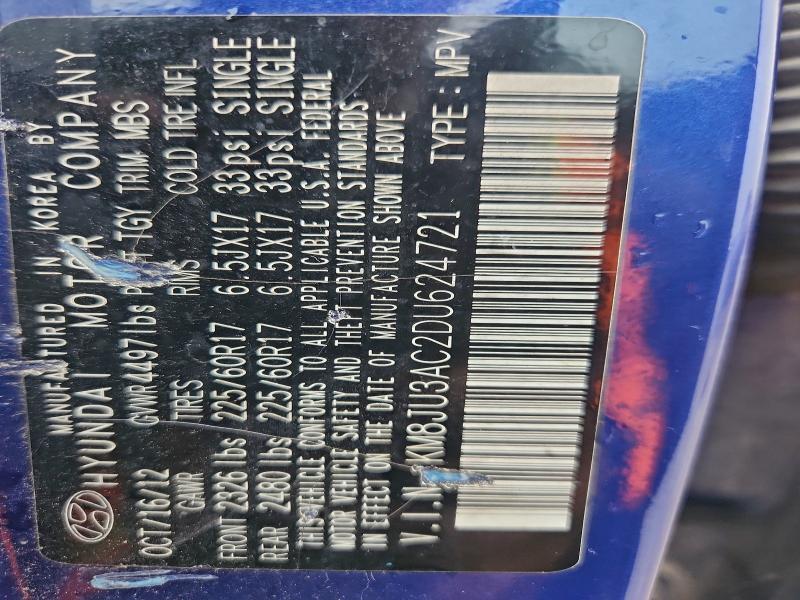 2013 HYUNDAI TUCSON GLS #3296881849