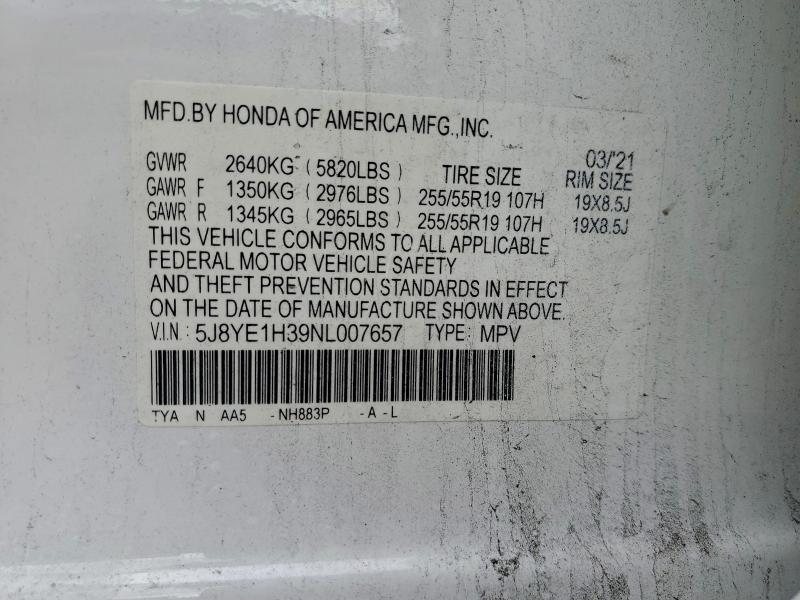 2022 ACURA MDX #3301990465