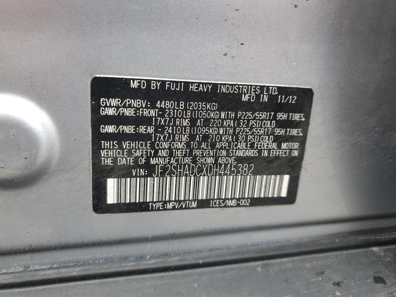 SUBARU FORESTER 2.5X PREMIUM