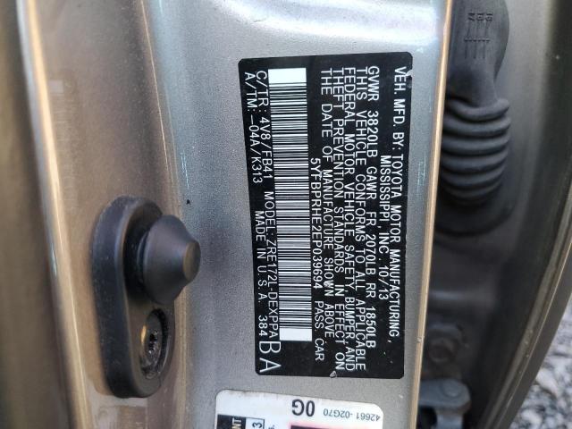 2014 TOYOTA COROLLA EC #3310319007