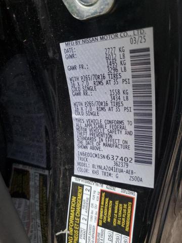 2025 NISSAN FRONTIER S #3292393278