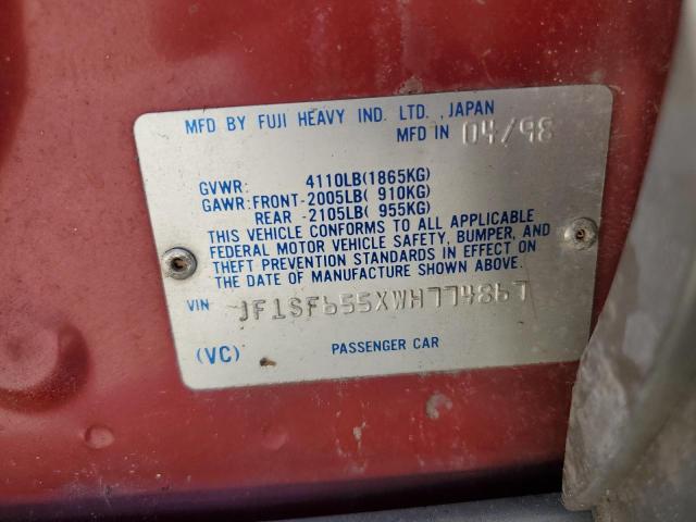 1998 SUBARU FORESTER S #3290134262