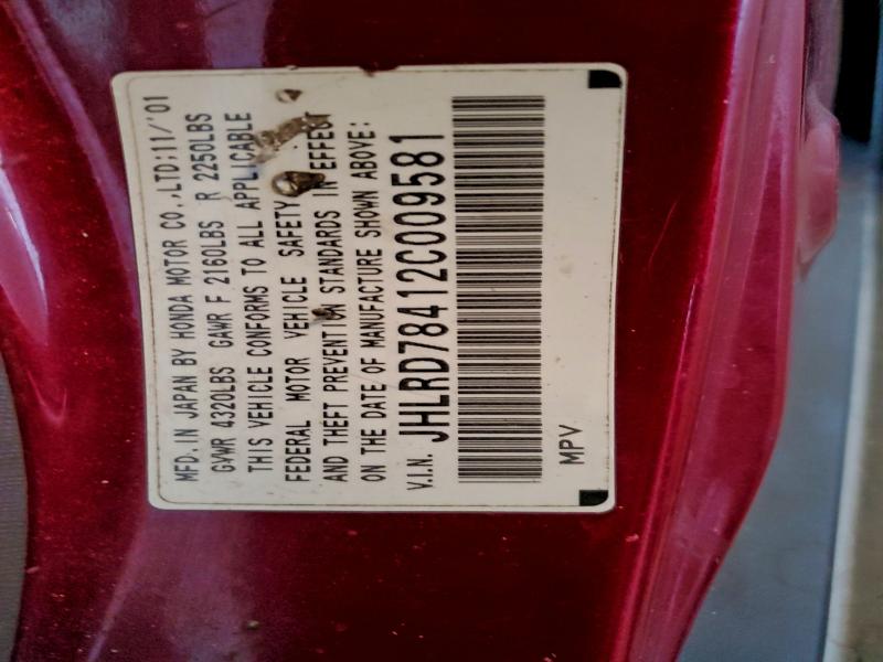 2002 HONDA CR-V LX #3297973770