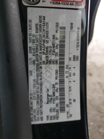 2012 FORD FIESTA SE #3302631092