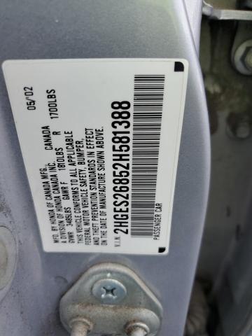 2002 HONDA CIVIC EX #3301933489