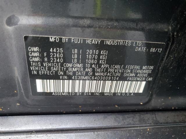 2013 SUBARU LEGACY 2.5 #3287292991