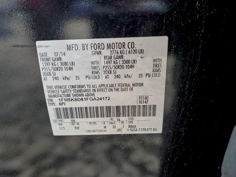 2015 FORD EXPLORER X #3303975777