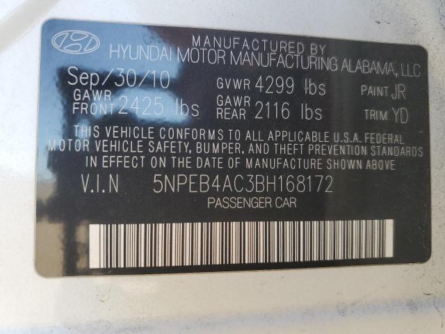 2011 HYUNDAI SONATA GLS - 5NPEB4AC3BH168172