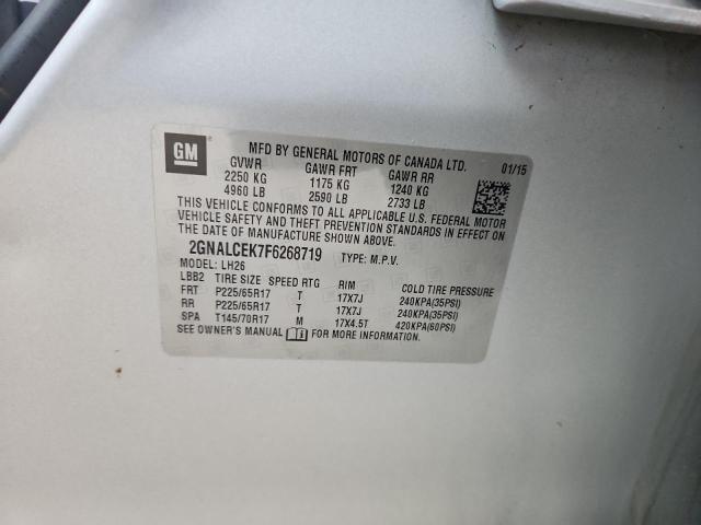 2015 CHEVROLET EQUINOX LT - 2GNALCEK7F6268719