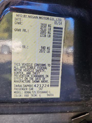 2014 NISSAN ALTIMA 2.5 - 1N4AL3AP4EC421224