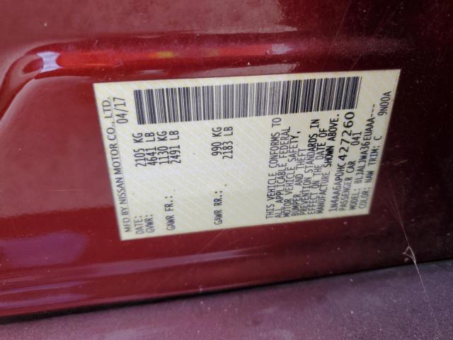 2017 NISSAN MAXIMA 3.5 - 1N4AA6AP0HC427260