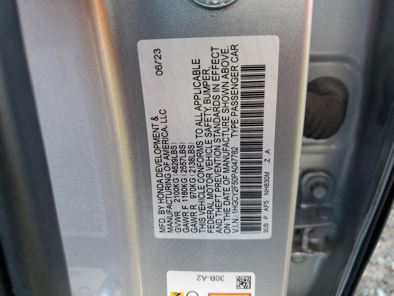 HONDA ACCORD HYBRID SPORT