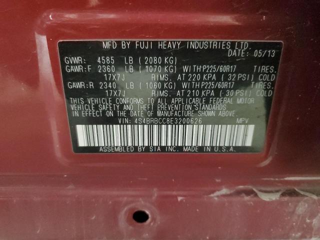 2014 SUBARU OUTBACK 2. #3292557725