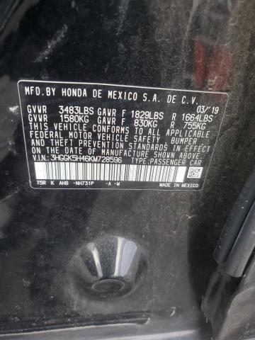 2019 HONDA FIT LX #3304875562