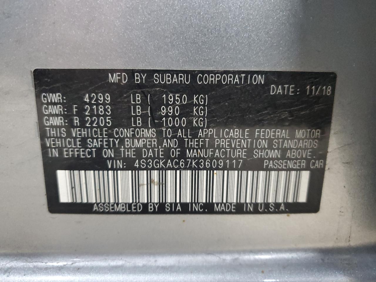 SUBARU IMPREZA PREMIUM