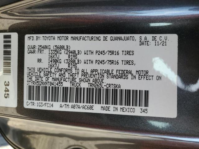 2022 TOYOTA TACOMA ACC #3302735014