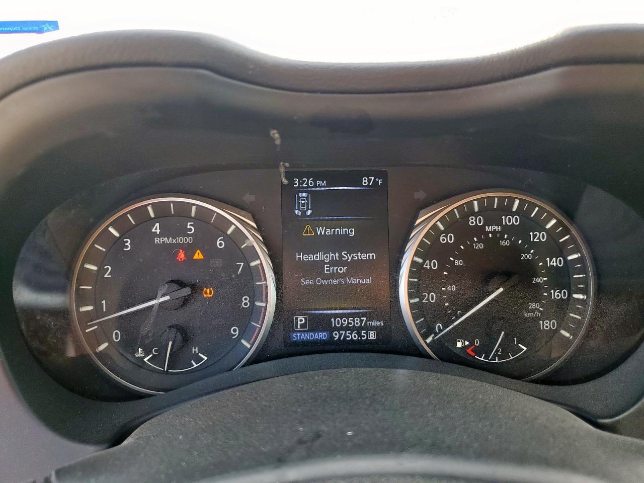 INFINITI Q50 SENSORY