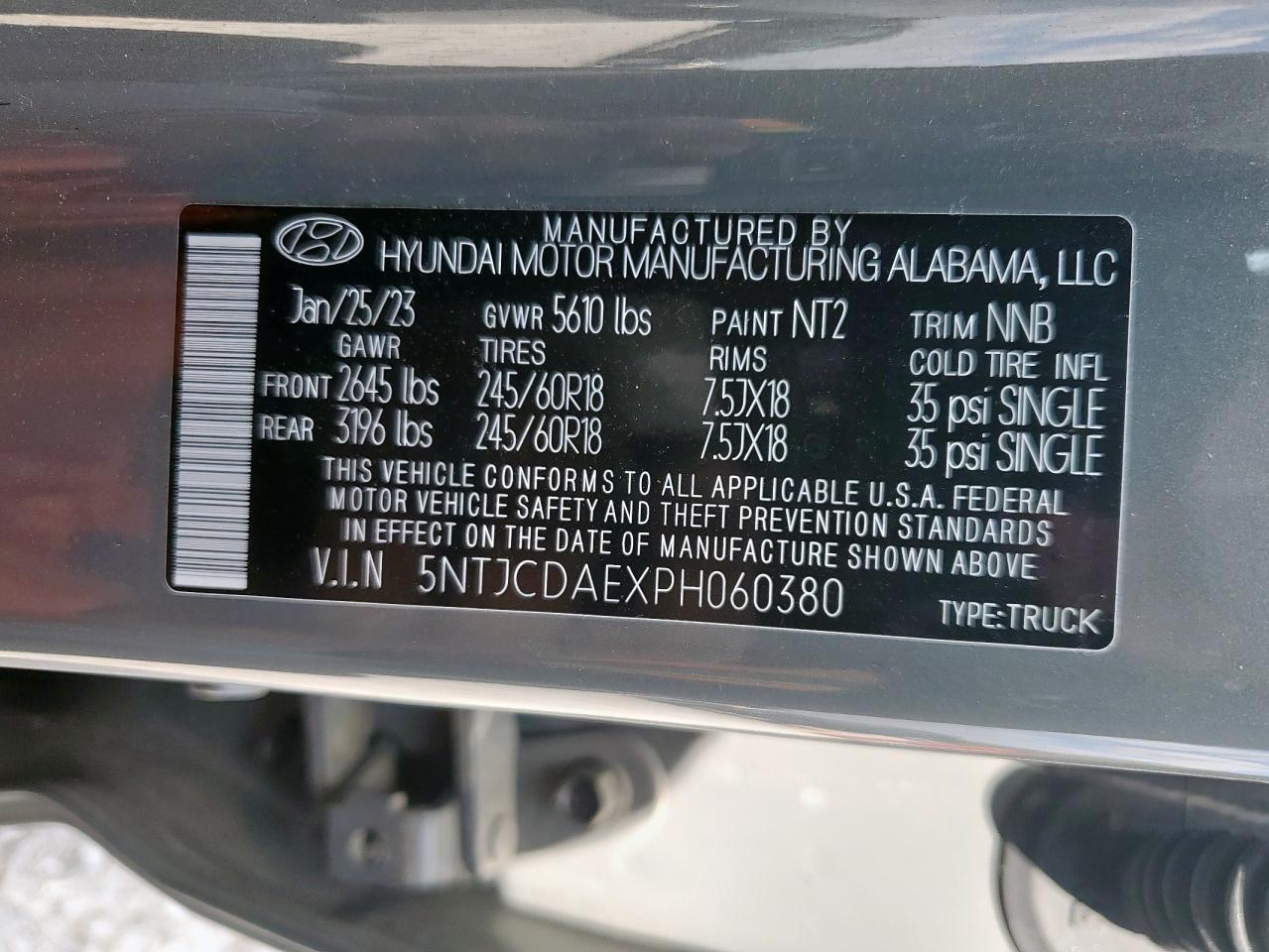 HYUNDAI SANTA CRUZ SEL