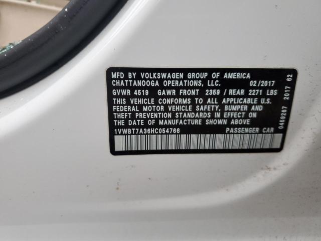 2017 VOLKSWAGEN PASSAT SE #3292350267