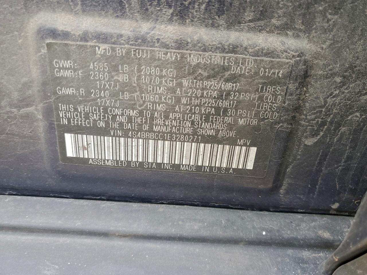 SUBARU OUTBACK 2.5I PREMIUM