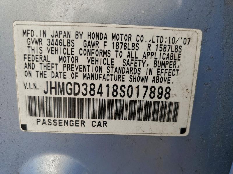 2008 HONDA FIT #3304637956