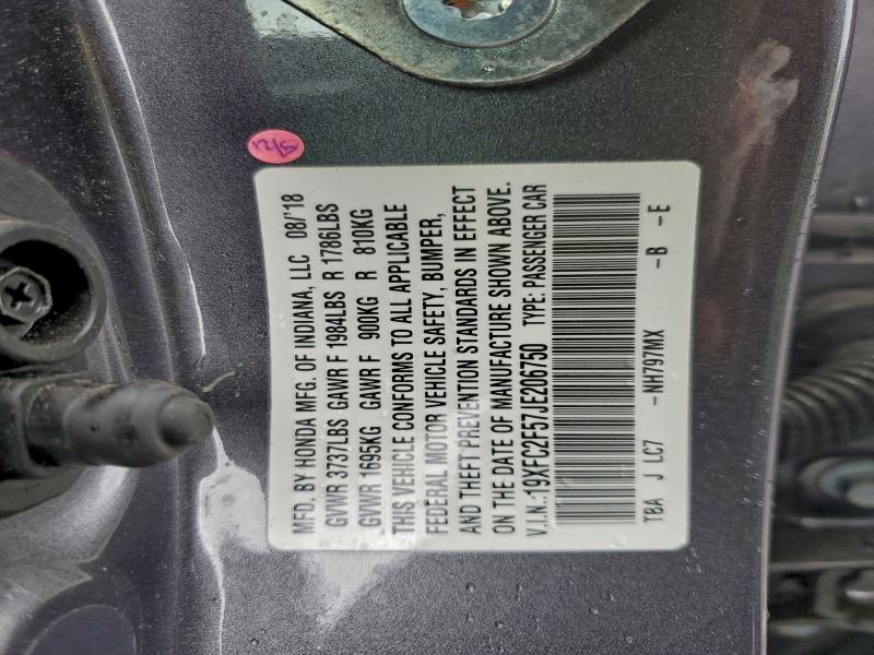 2018 HONDA CIVIC LX #3303959747