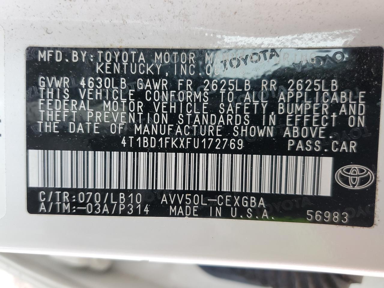 TOYOTA CAMRY HYBRID