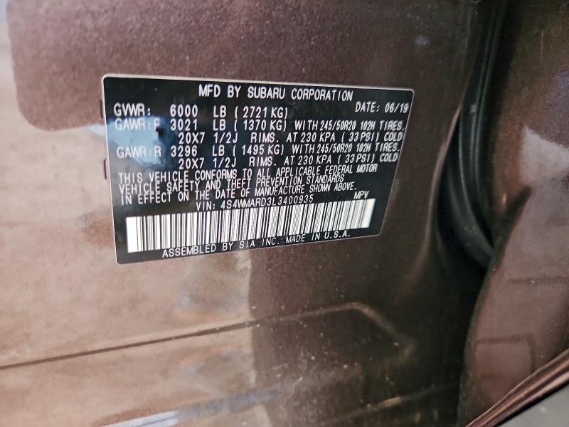 2020 SUBARU ASCENT TOU #3309799345