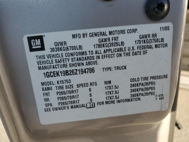 2006 CHEVROLET SILVERADO #3286785894