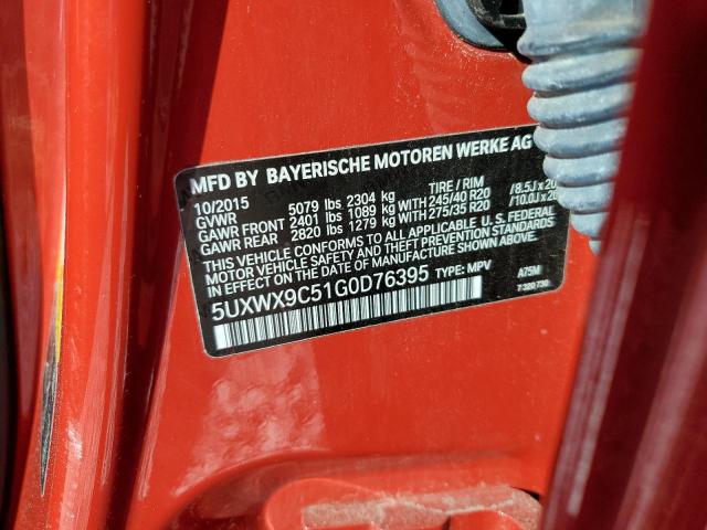 2016 BMW X3 XDRIVE2 - 5UXWX9C51G0D76395