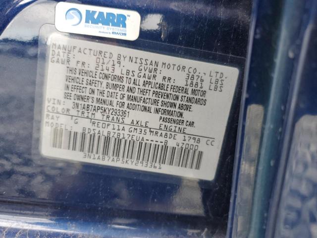 2019 NISSAN SENTRA S #3308651497