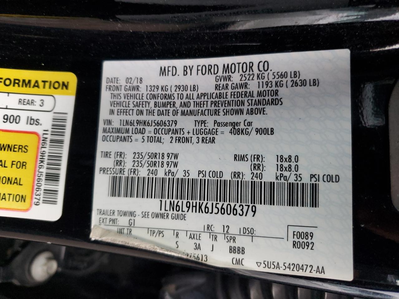 LINCOLN CONTINENTAL CONTINENTA