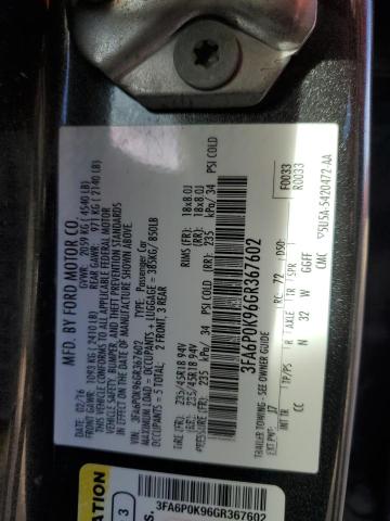 2016 FORD FUSION TIT #3290401758