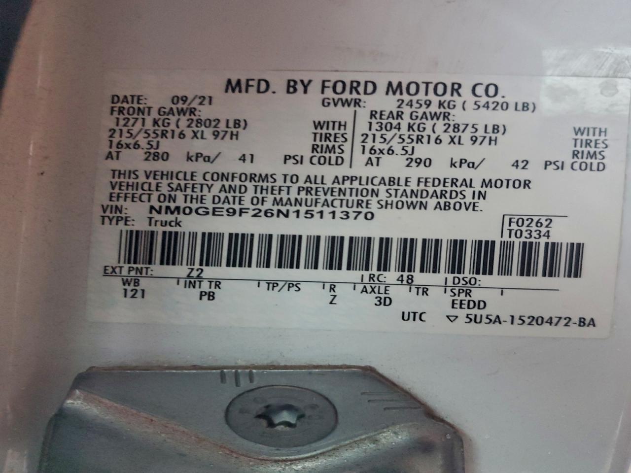 FORD TRANSIT CONNECT XLT