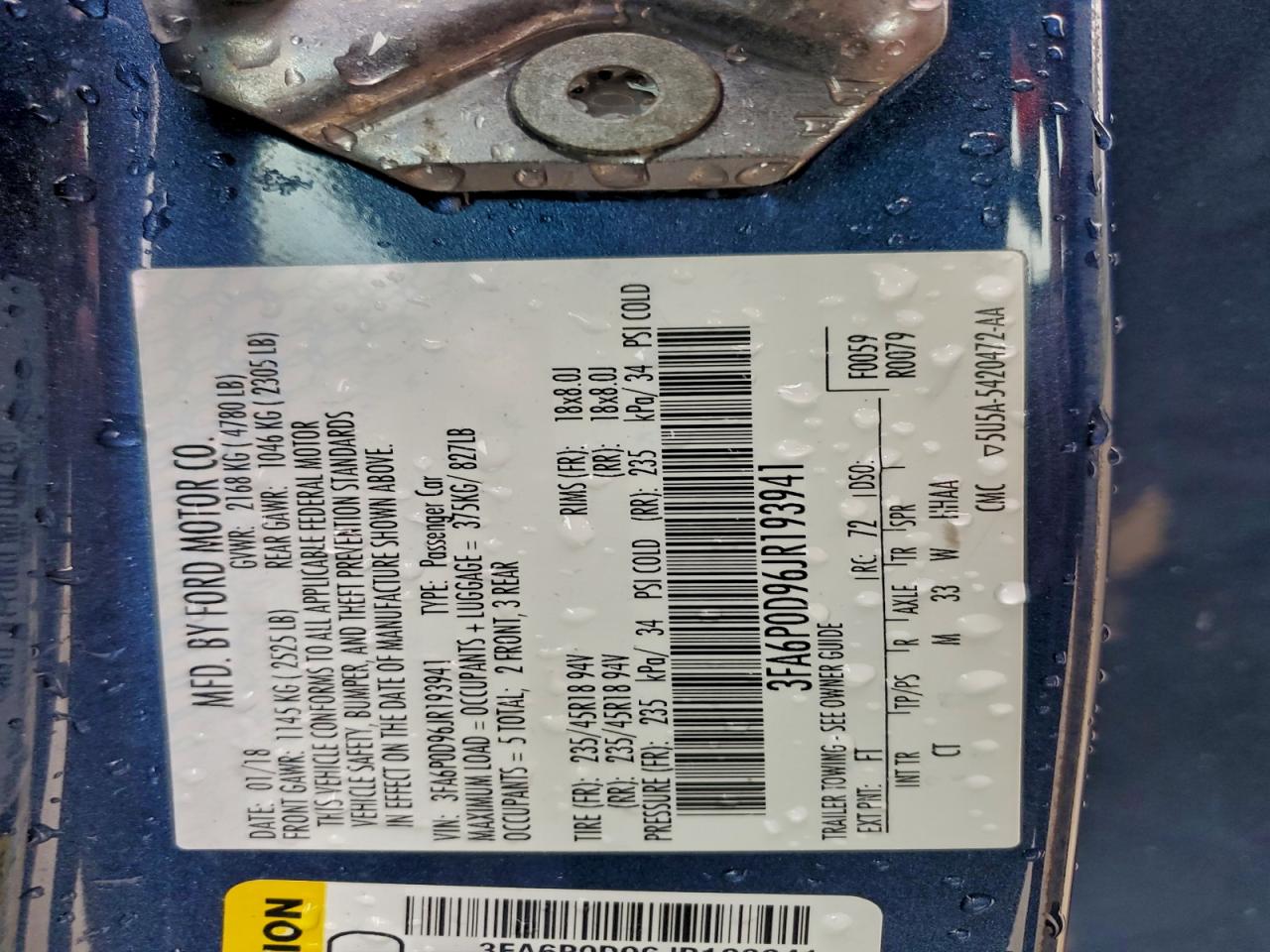 FORD FUSION TITANIUM/PLATINUM