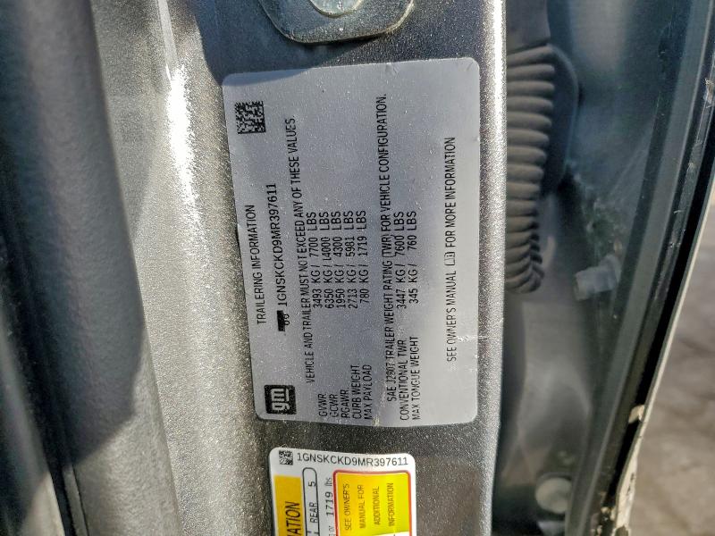 2021 CHEVROLET SUBURBAN K #3305331333