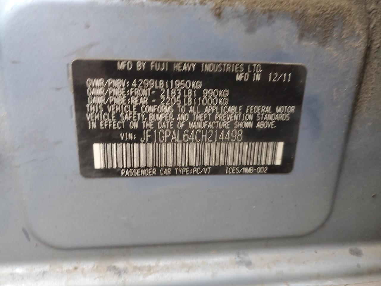 SUBARU IMPREZA SPORT PREMIUM