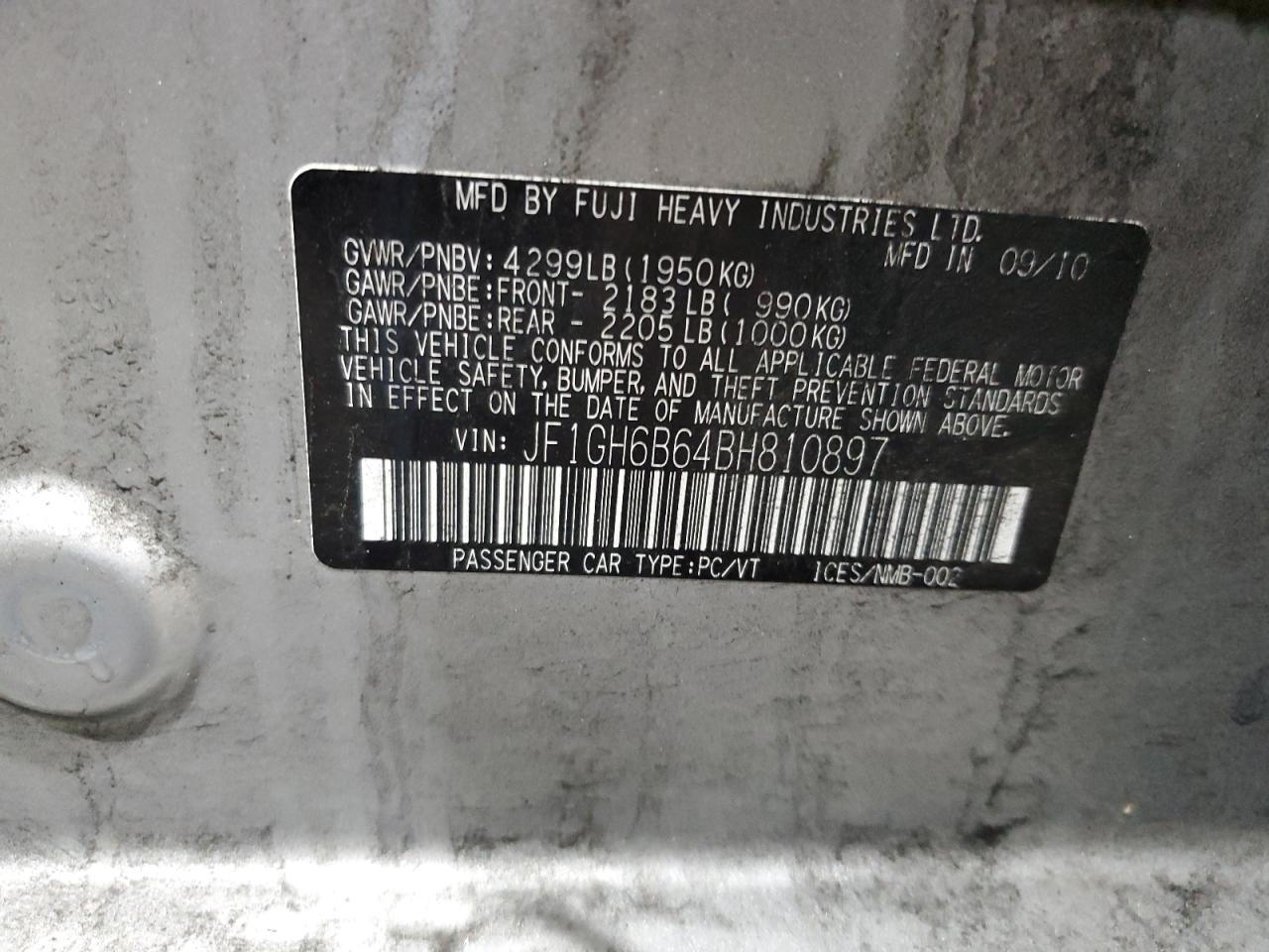 SUBARU IMPREZA 2.5I PREMIUM