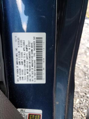 2017 HONDA ACCORD EX #3301856998