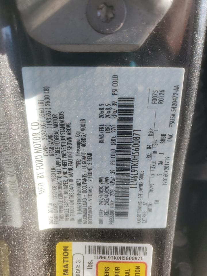 LINCOLN CONTINENTAL SELECT