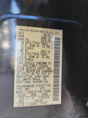 2006 NISSAN XTERRA OFF #3316784402