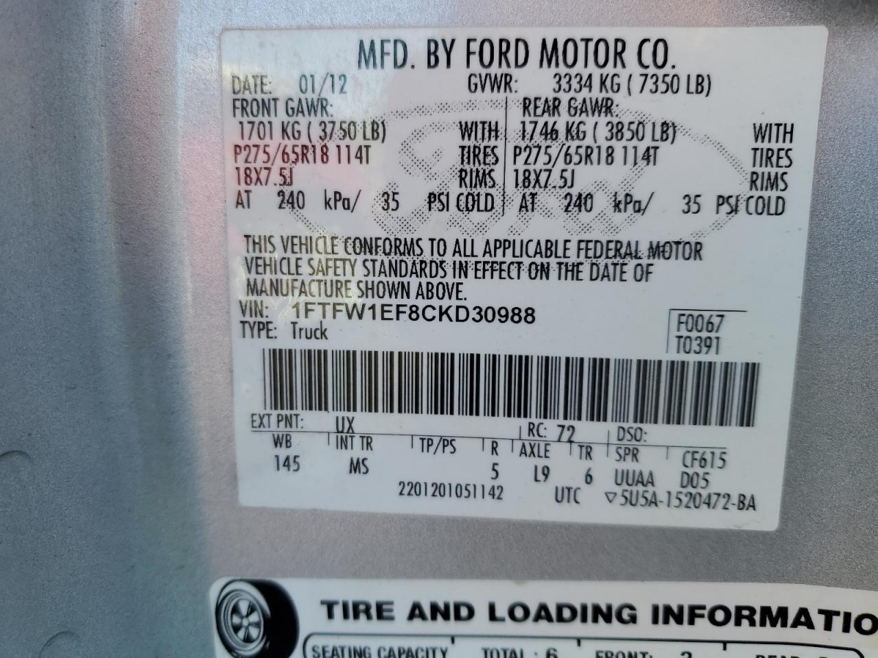 FORD F-150 SUPERCREW