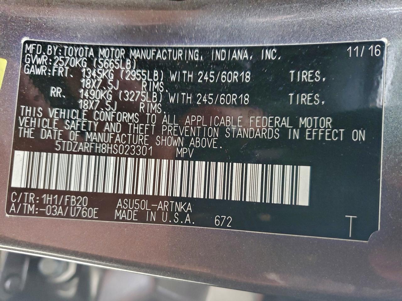 TOYOTA HIGHLANDER LE