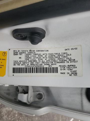 2002 TOYOTA HIGHLANDER #3303629935