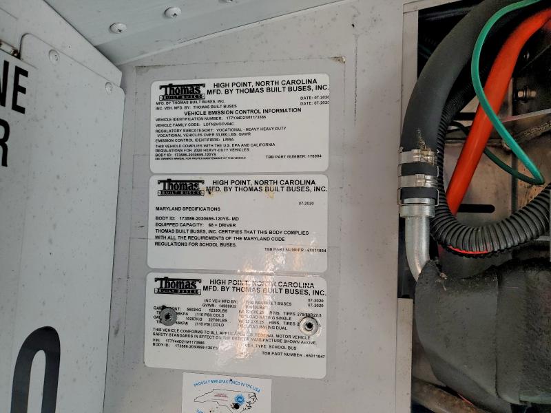 2021 THOMAS SCHOOL BUS #3302651031