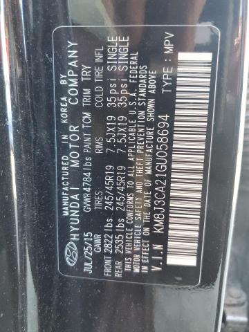 2016 HYUNDAI TUCSON LIM - KM8J3CA21GU058694